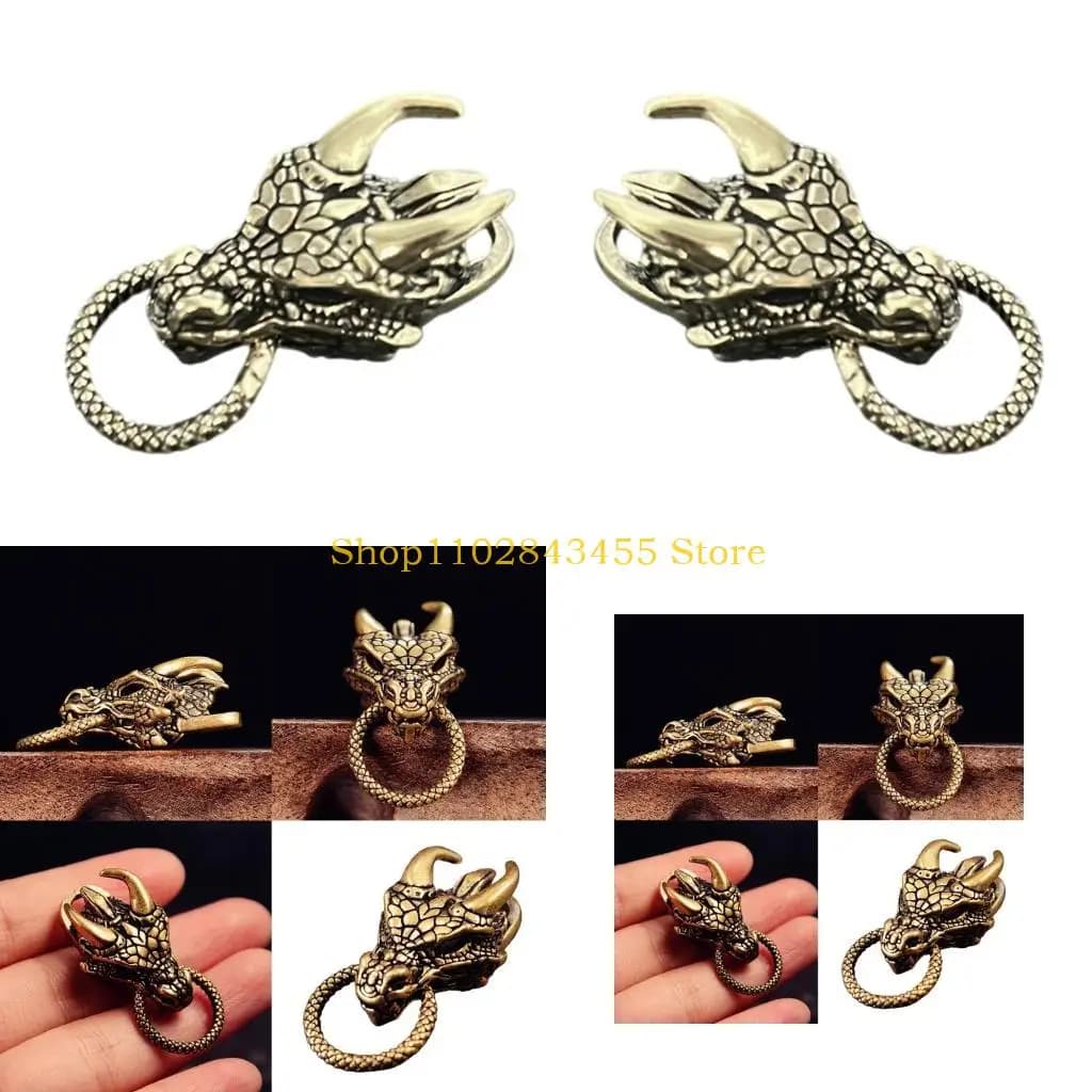 Ciondolo drago in ottone 49MC per gioielli fatti a mano, perline, ciondoli, accessori fai da te