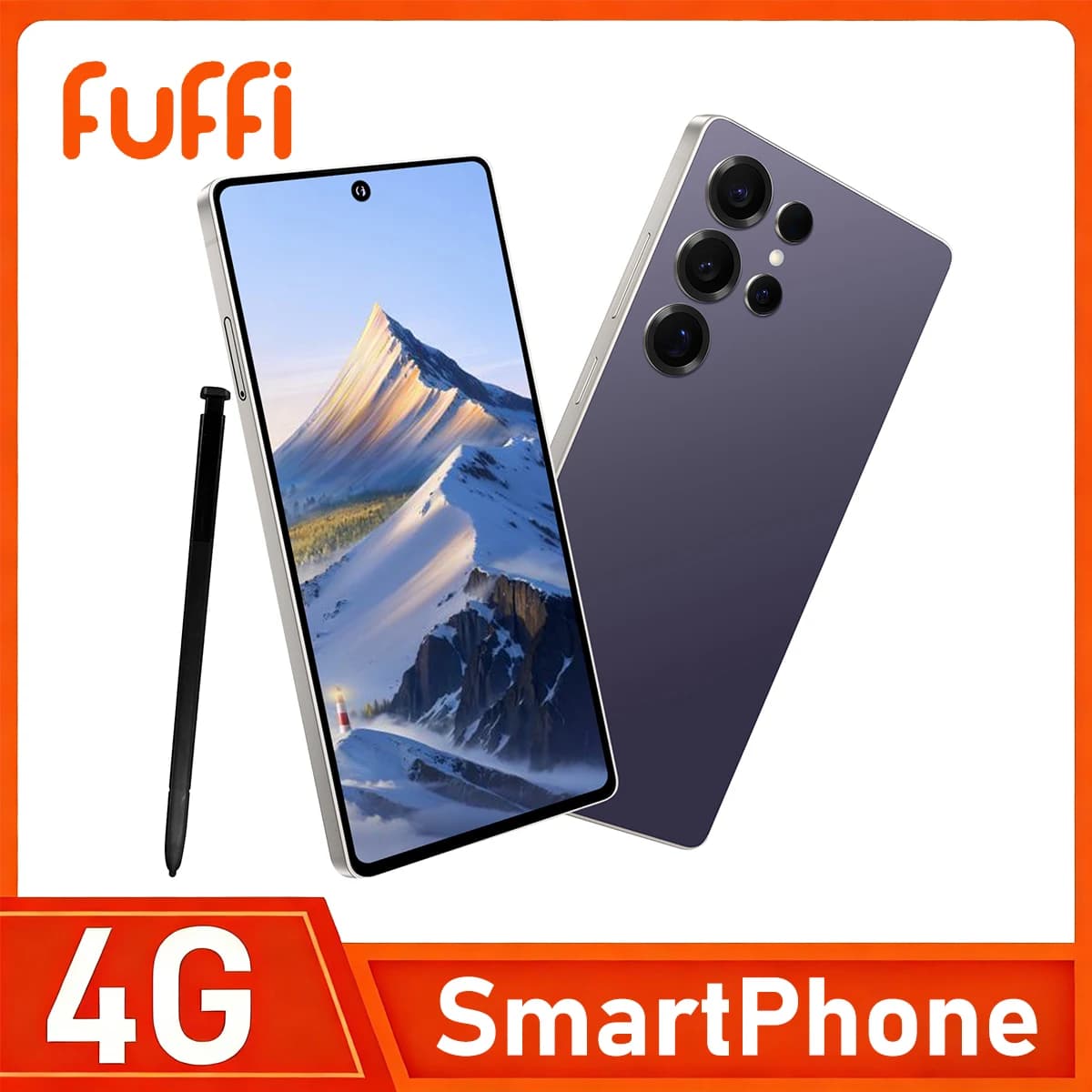 FUFFI-S25 Pro Smartphone 5G Android Schermo da 12,6,8 pollici, 12 + 512 GB, 24 + 48 MP Telefono cellulare 5800 mAh Google Play Store, CellPhone