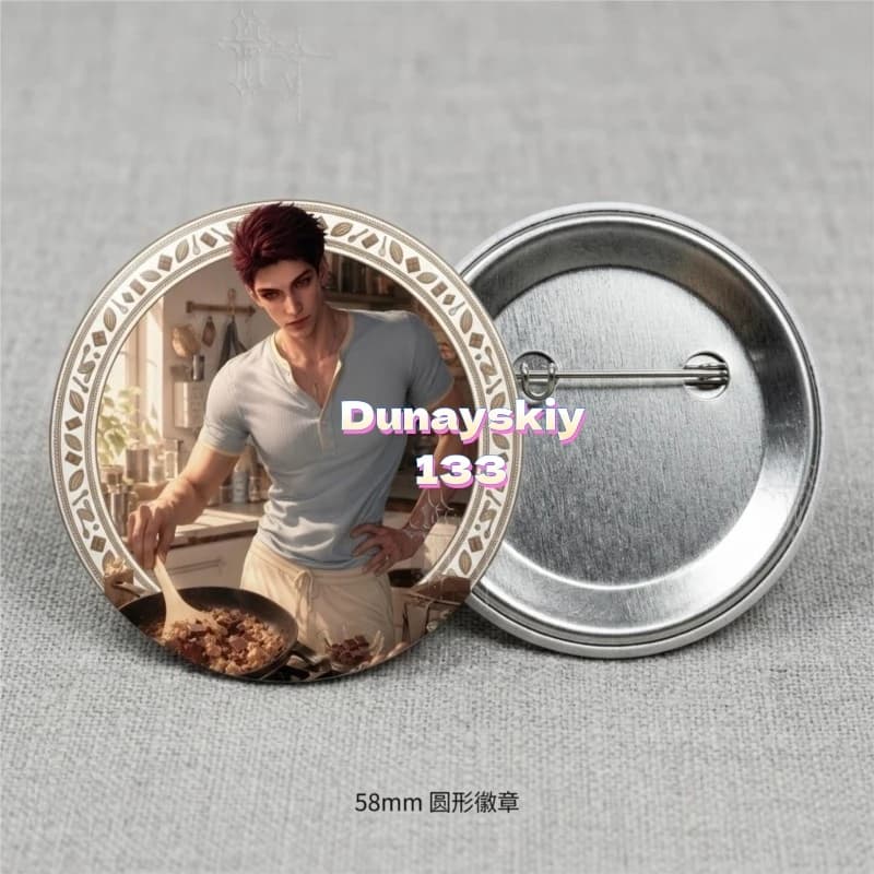 Halloween Cosplay Collectible Pin Custom Handmade Valko Tinplate Badge From Love And Deepspace Game For Anime Fan Daily Bag