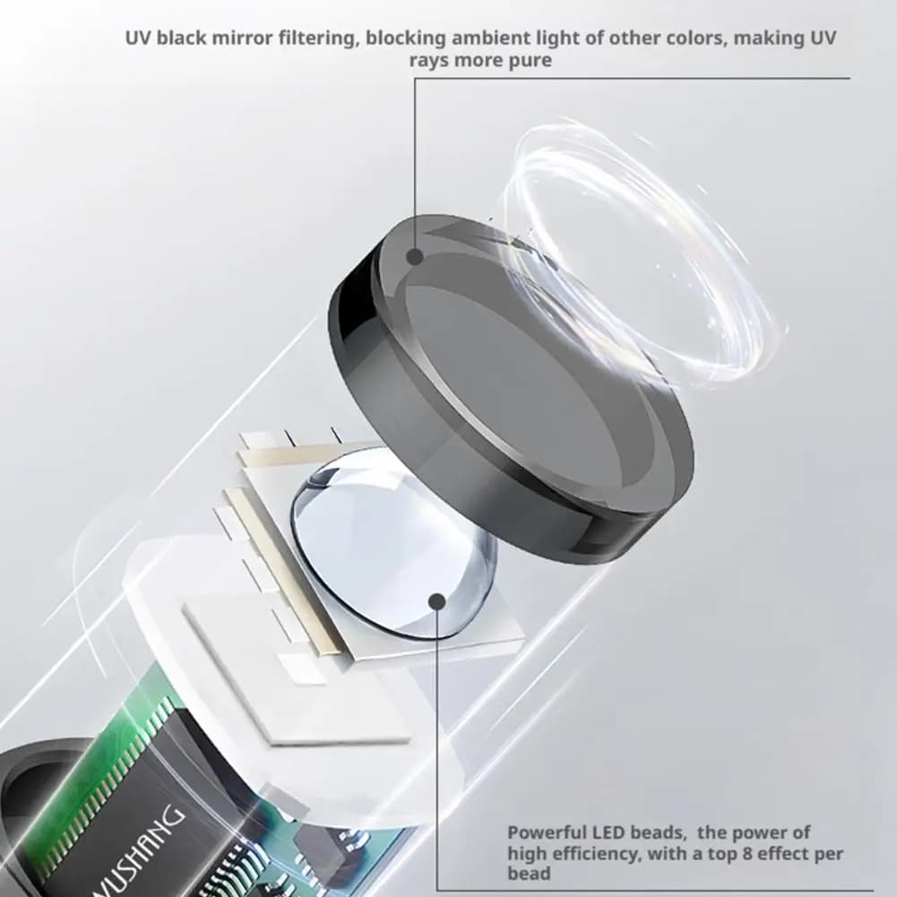 1 pz lampada per unghie portatile a luce dritta per smalto gel stampa sulle unghie strumenti per asciugare le unghie USB ricaricabili senza fili