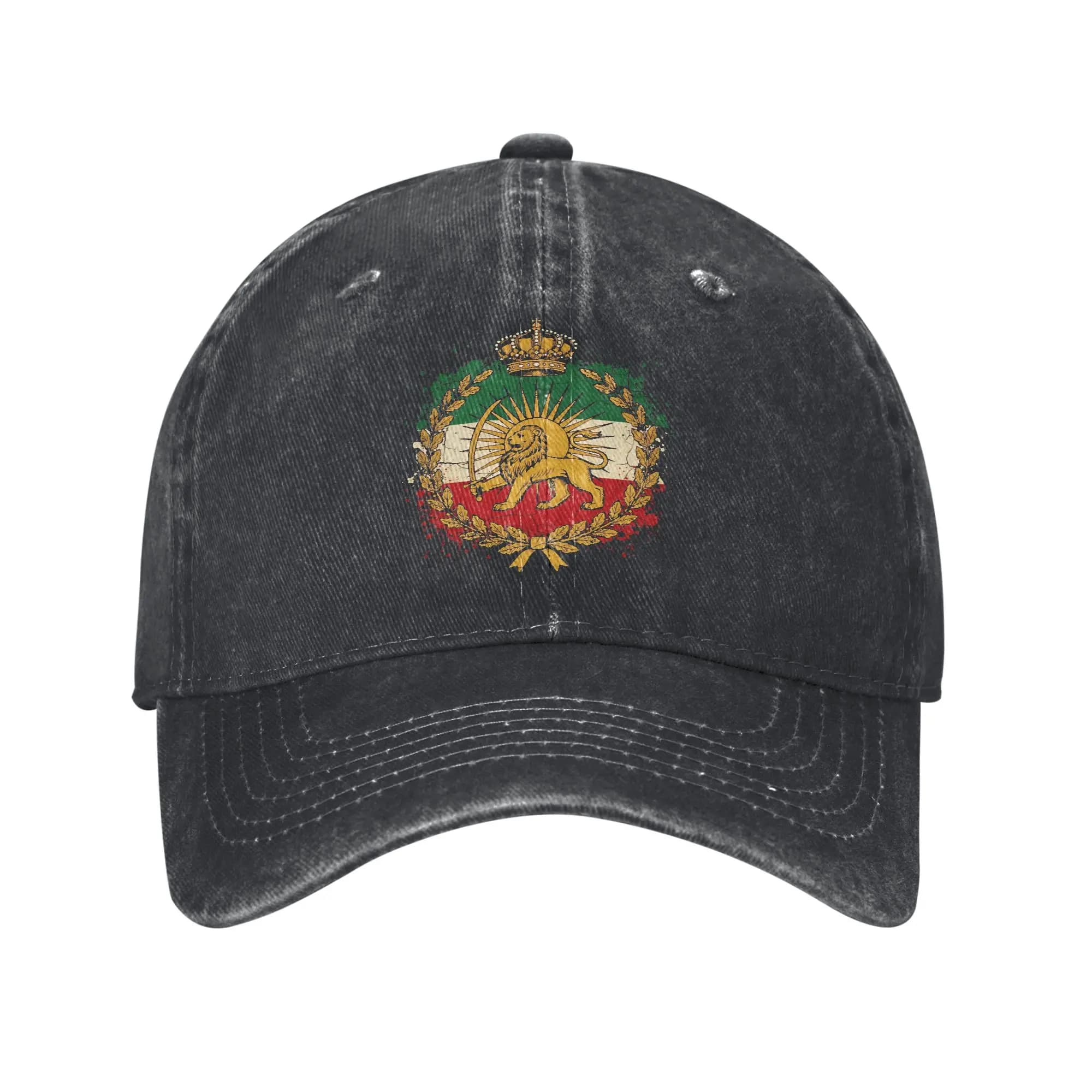 Cappellino da Baseball Vintage Shir o Khorshid con Leone Persiano, Cappello da Camionista per Esterni, Protezione Solare, Unisex, Stile Y2K