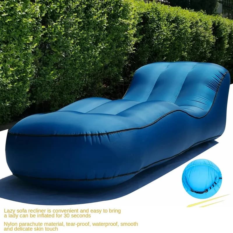 Divano gonfiabile ad acqua divano da spiaggia portatile all'aperto divano letto pieghevole da campeggio letto gonfiabile sacco a pelo cuscino d'aria letto