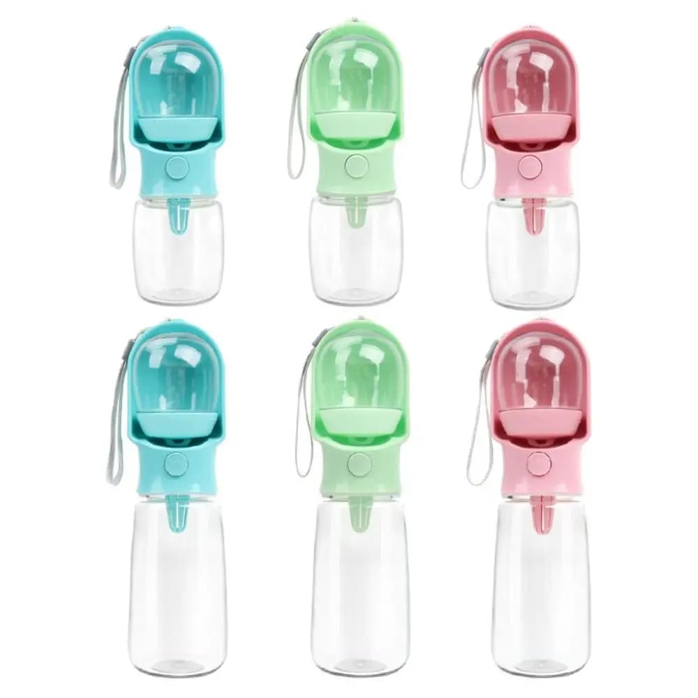 Bottiglia d'acqua per cani 2 in 1 staccabile, portatile, a prova di perdite, dispenser d'acqua per animali domestici, contenitore per cibo per cuccioli a doppio uso, per esterni