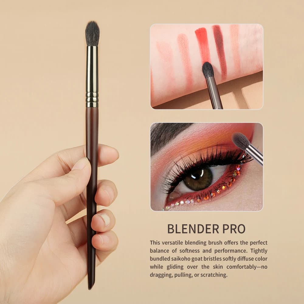 OVW 1pc goat hair fold brush shade makeup kit cosmetic de pinceis de maquiagem brushes for eye makeup
