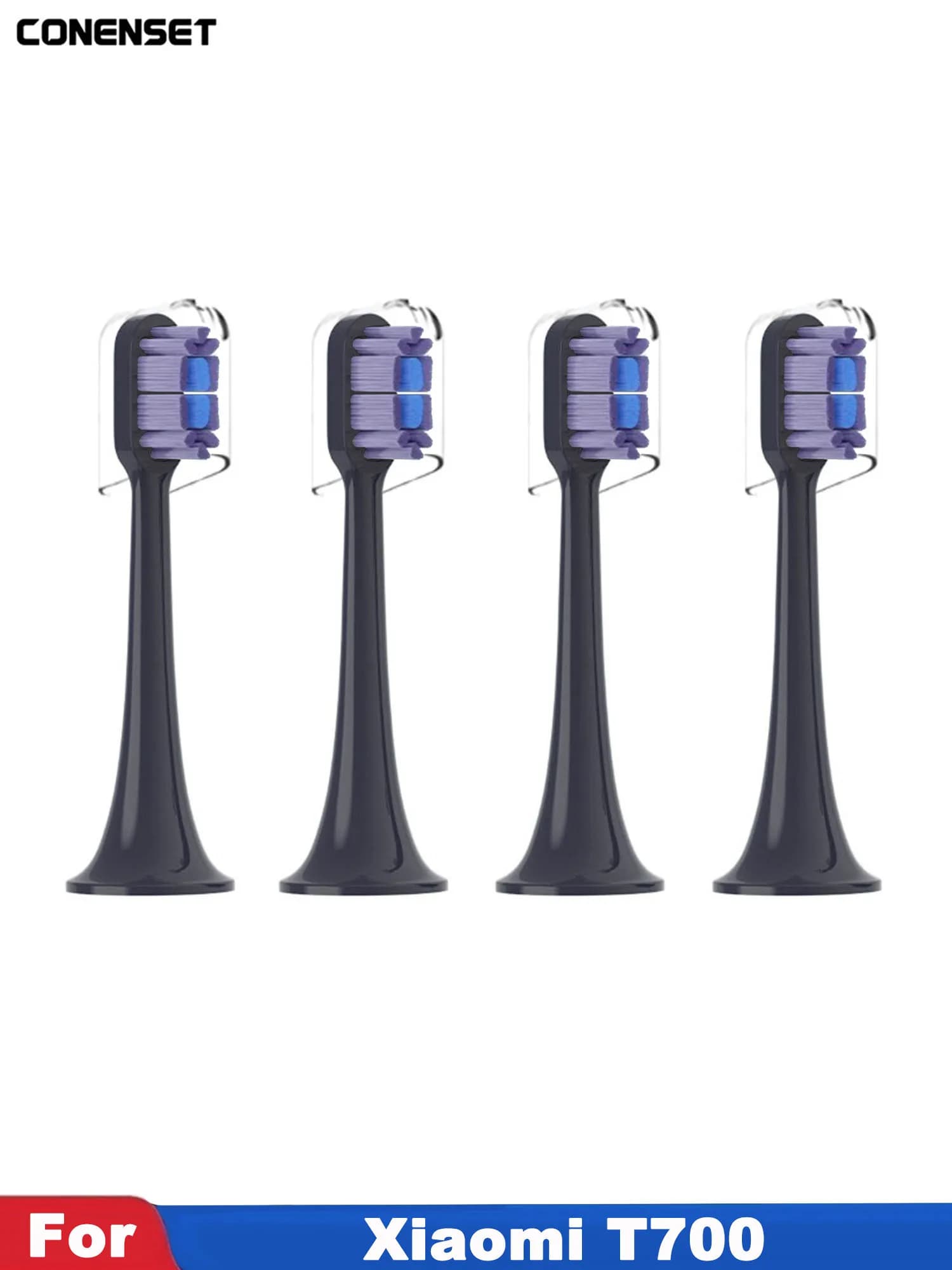 4PCS For Xiaomi Norma Mijia T700 3D Sonic Electric Toothbrush heads Oral whitening Teeth toothbrush head high density