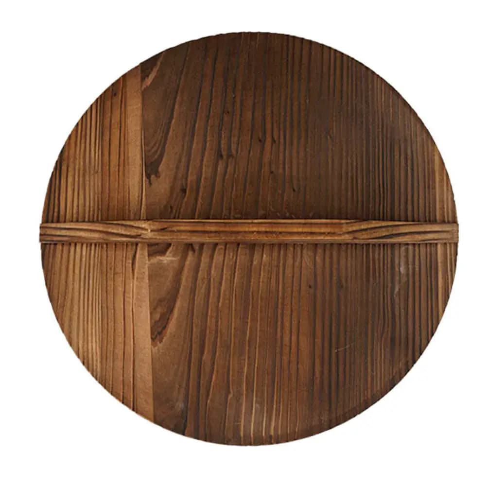 1Pcs Premium Carbonized Fir Wooden Pot Cover Anti Oil Splashing Splicing Lid for Frying Pan Kitchen Cooking Household Pot Lid