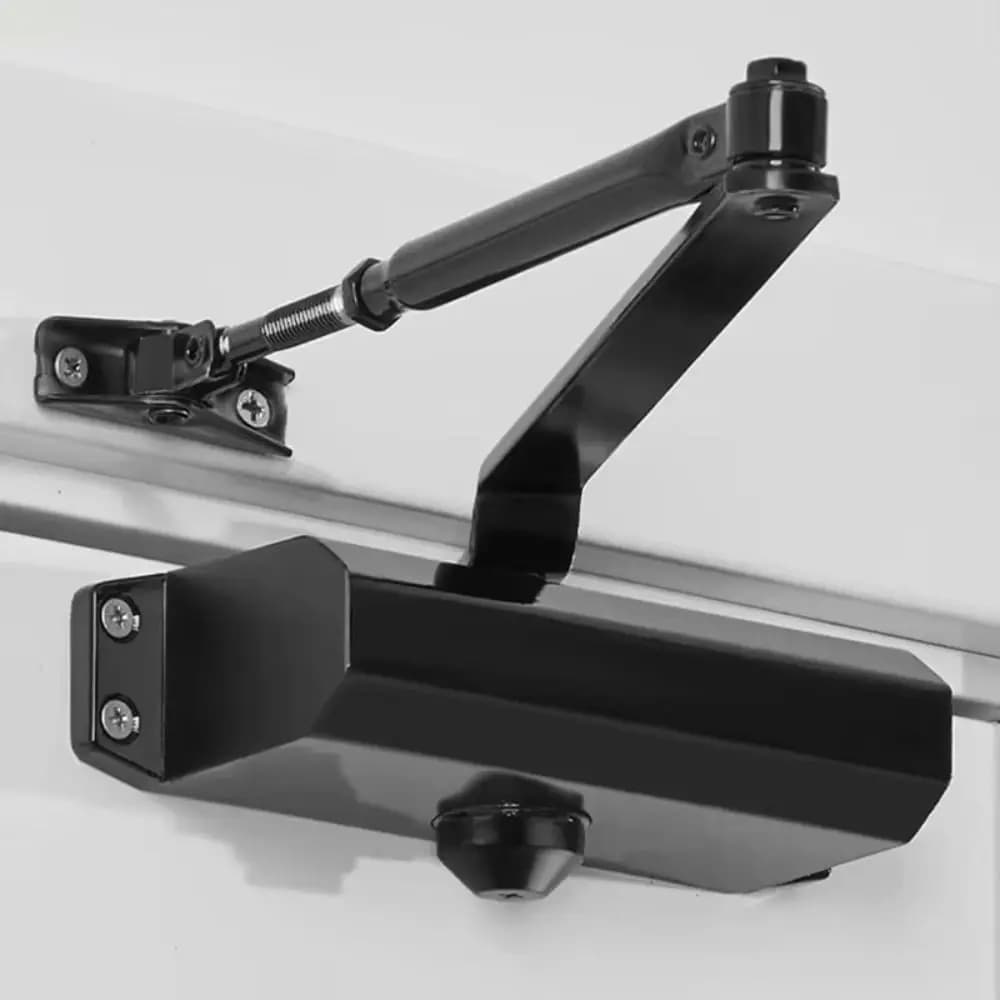 Nuovo chiudiporta automatico velocità regolabile da 25 kg a 85 kg supporto protettivo tampone di chiusura morbida