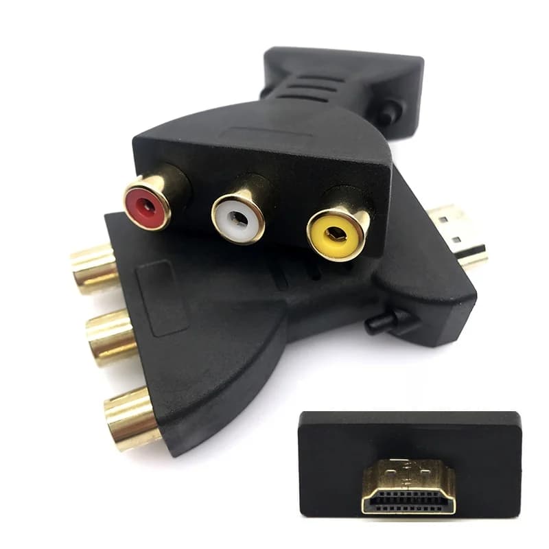 HDMI compatible Full HD 1080P Composite Adapter Converter for HD BOX TV HDMI2AV audio cable from HDMI to audio video