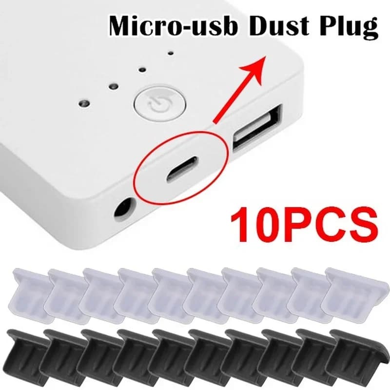 1-10 pz Micro USB Spina Antipolvere In Silicone Universale Android Porta di Ricarica Spina Antipolvere Copertura Della Protezione per Xiaomi Samsung Tappi Antipolvere