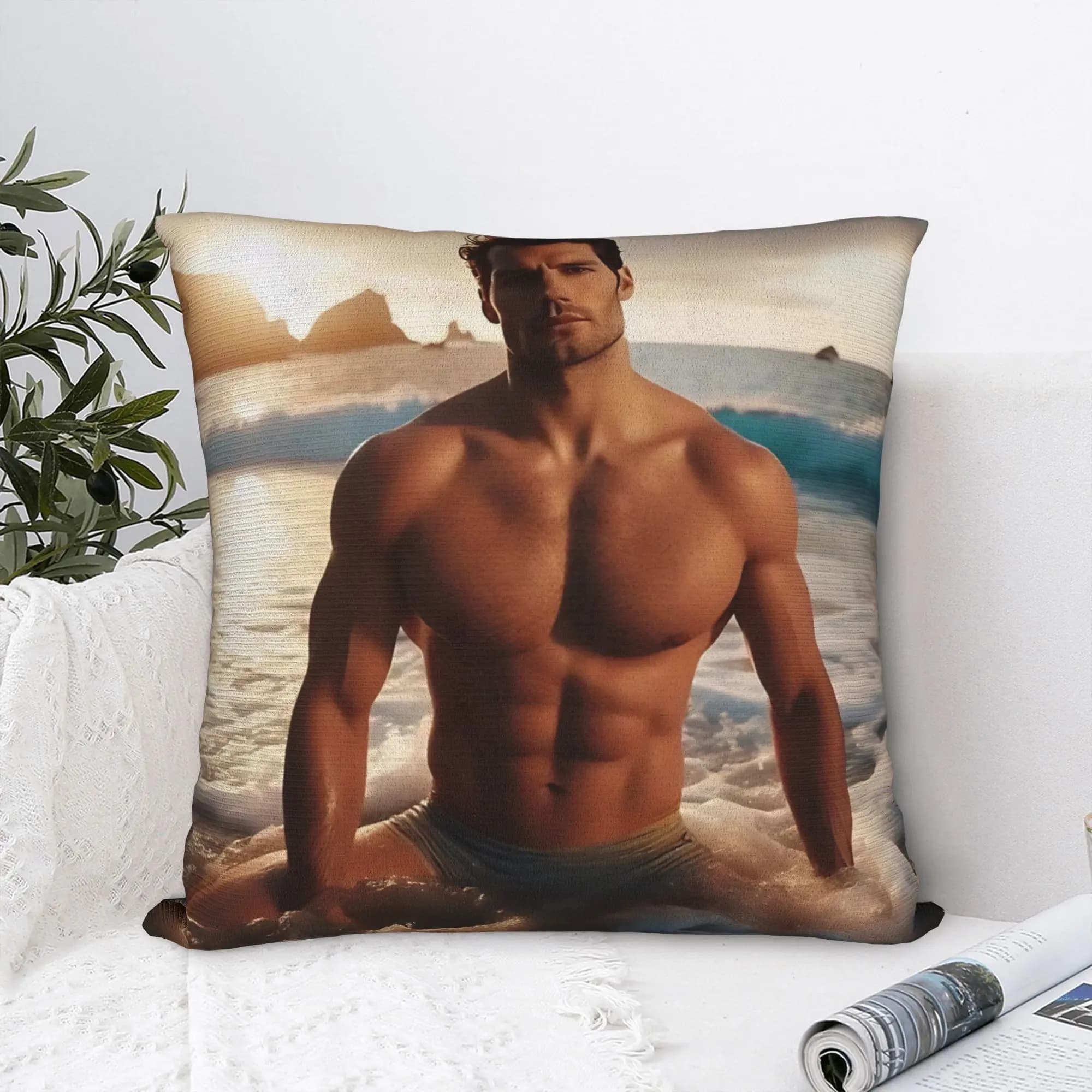 Henry cavill Pillow Cover Funny Pillow Case For Couch Sofa Bedroom Square Pillowcases Birthday Present
