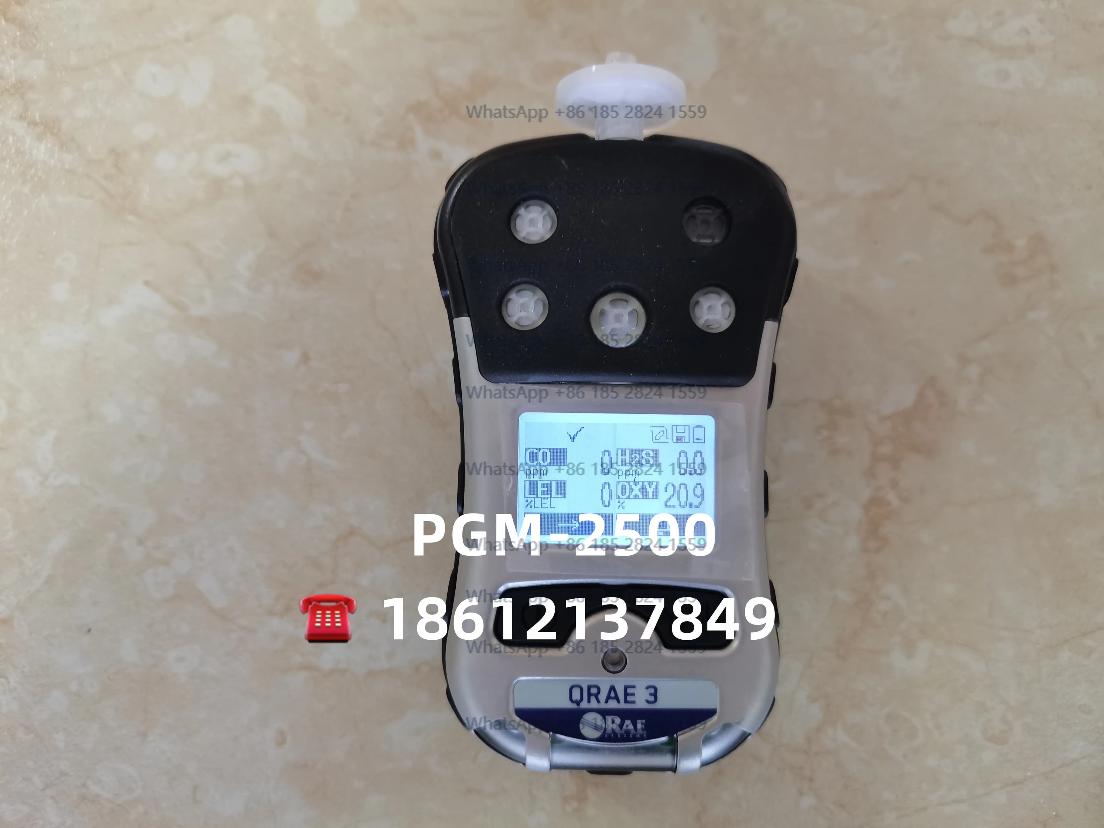Rilevatore Quattro-in-Uno PGM-2500 per Ossigeno, Gas Combustibili, Idrogeno, Solfuro di Carbonio e Monossido di Carbonio