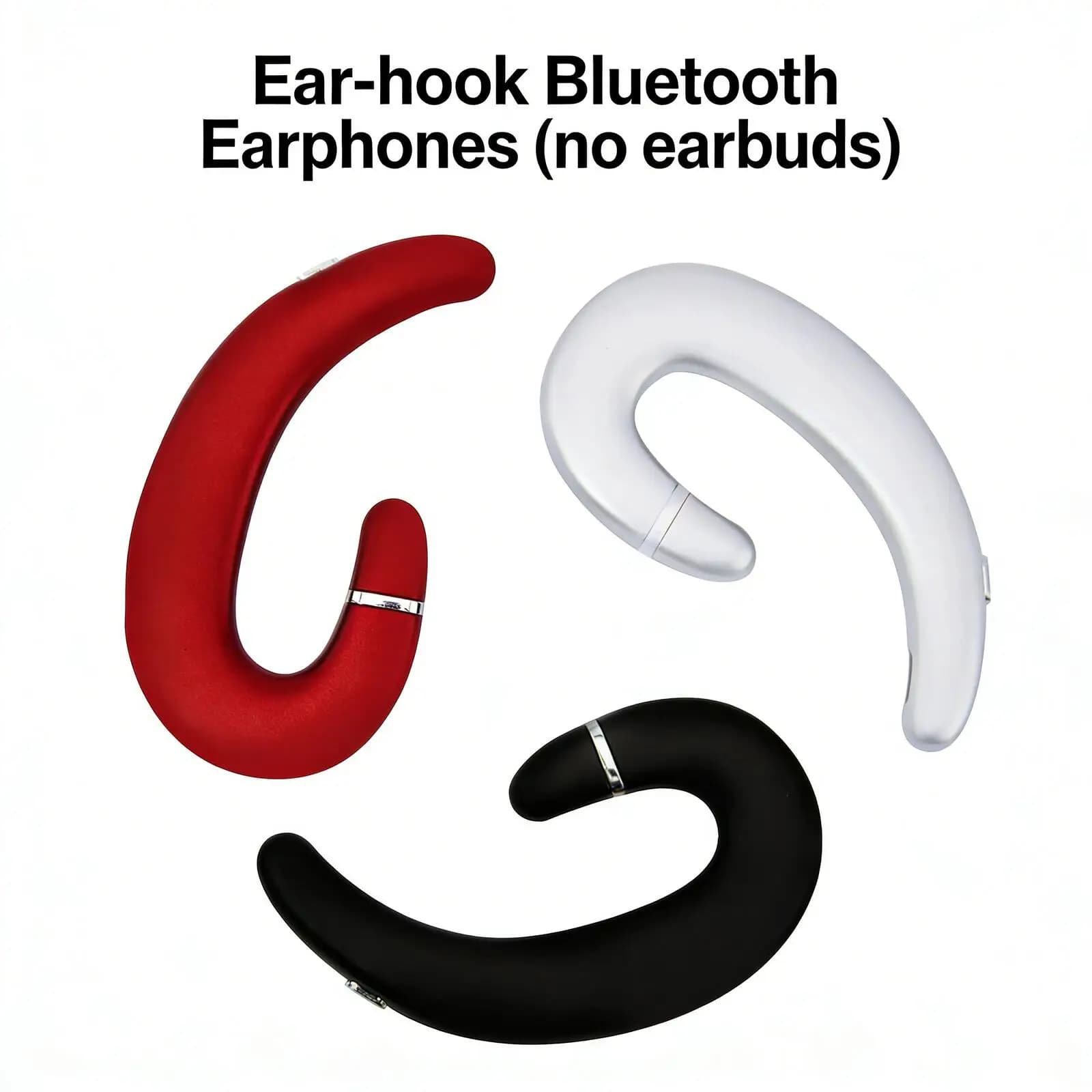 Bone conduction headphones with single ear hook, light, safe and comfortable Bluetooth earphones for sports and music