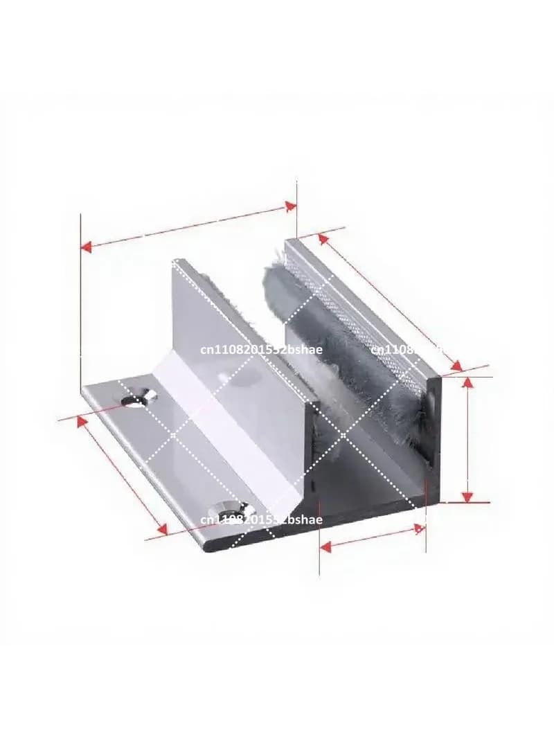 Adjustable Door Stabilizer & Stopper, Floor Guide Wheel for Sliding Swing Control, Fits Framed Doors