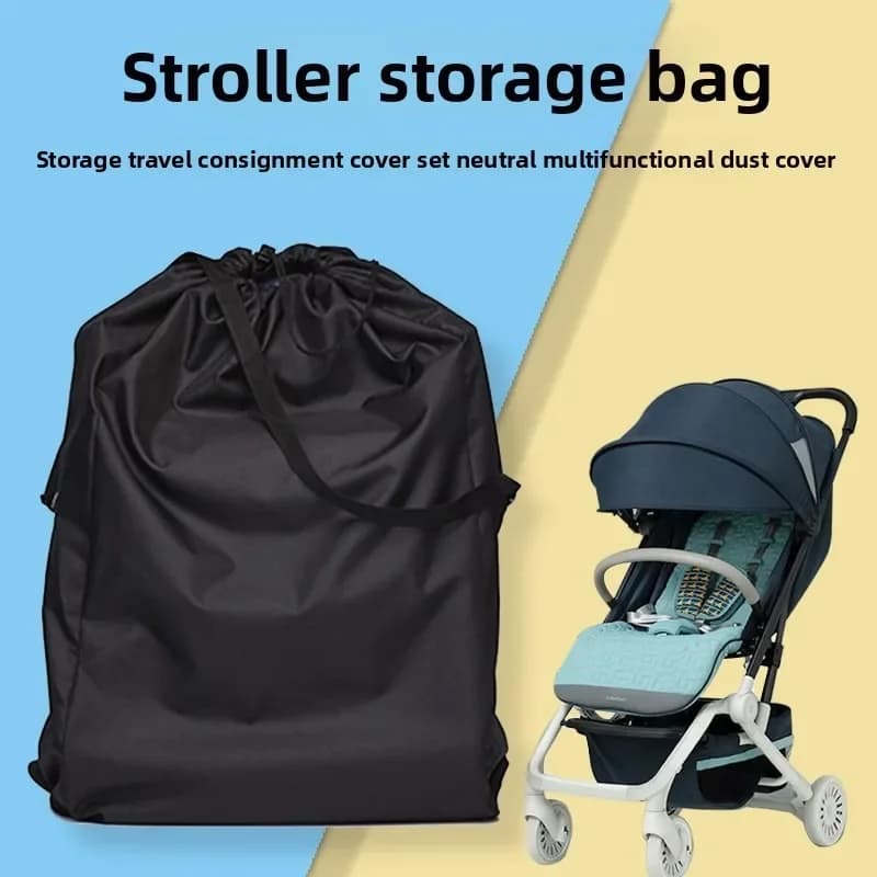 Borsa portaoggetti per passeggino Borsa universale antipolvere Passeggino Walker Copertura per passeggino Shipper da viaggio Carrelli per asilo Accessori