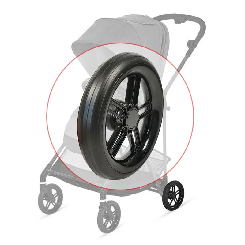 Passeggino ruota posteriore per Cybex Melio 2/3 carbonio passeggino ruota posteriore intera con albero del telaio del pneumatico accessori per passeggino