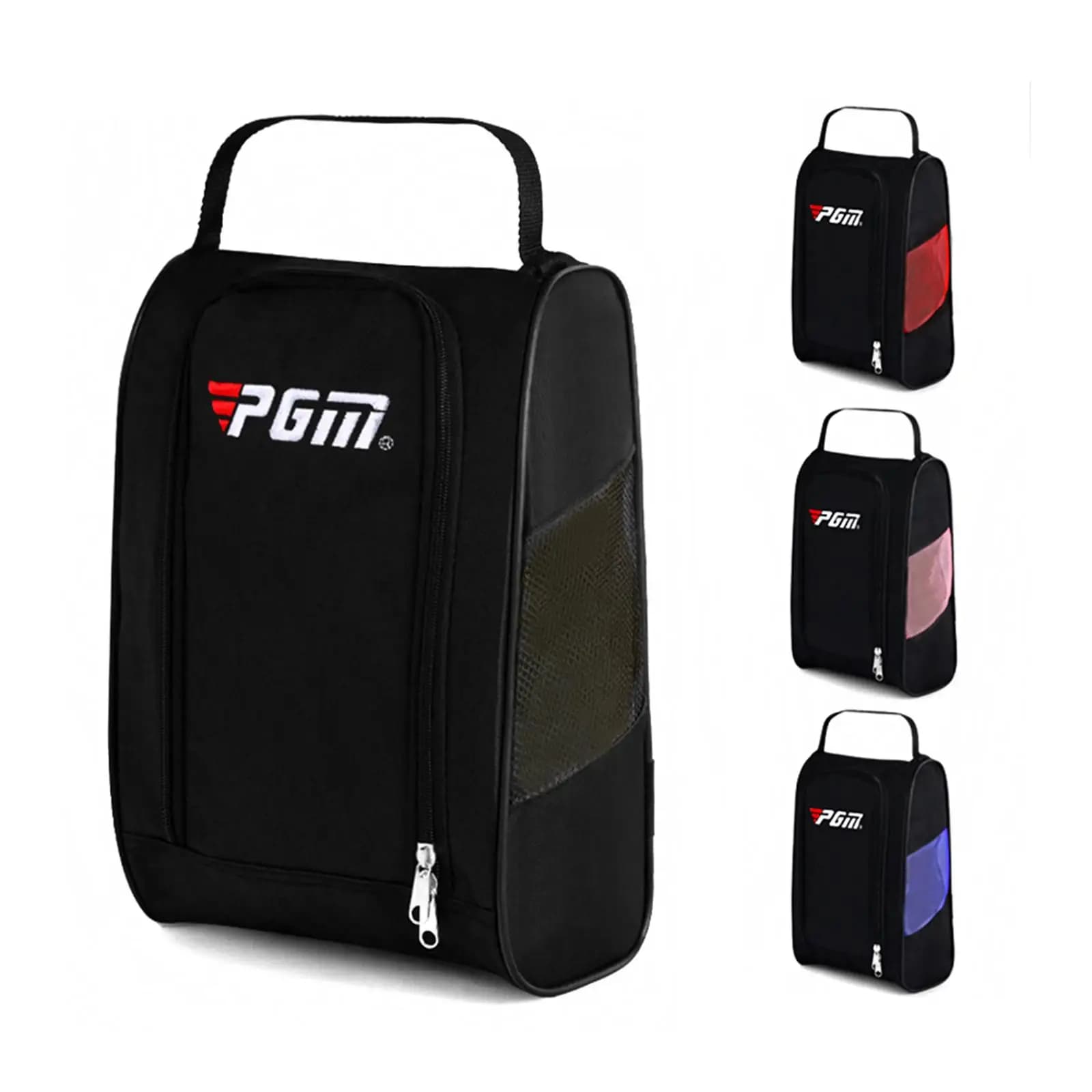 Borsa per scarpe da golf con cerniera, custodia sportiva in nylon, custodia per scarpe, custodia portatile