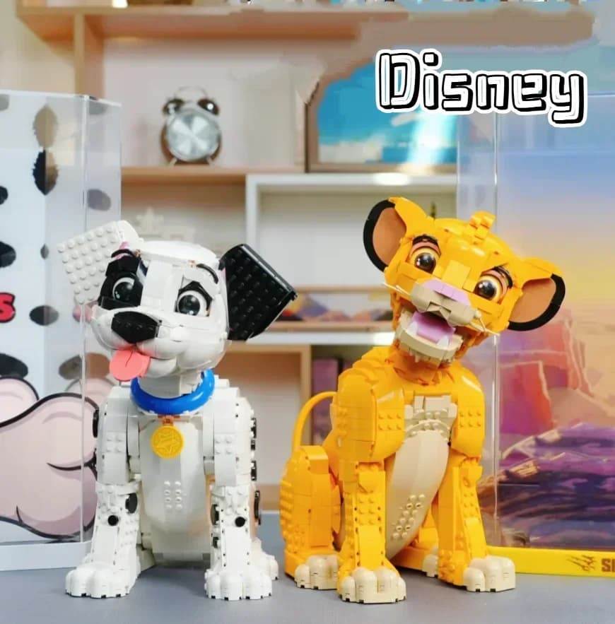Hot Toys Il Re Leone 43247 43269 101 Dalmatians Serie di Blocchi da Costruzione per Adulti e Bambini, Giocattoli da Assemblare per Ragazzi e Ragazze