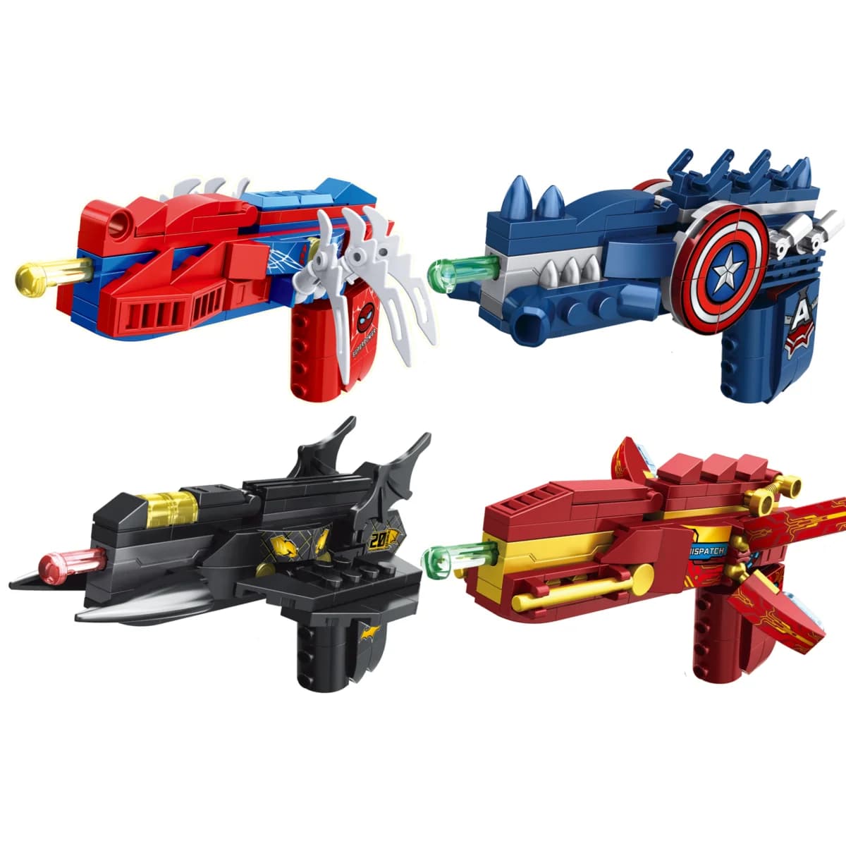 Blind Box Mini Blocchi da Costruzione 9025 Personaggi Big Goblin Spiderman Iron Man Venom Captain Hawk Deadpool Armor Regali di Natale Giocattolo