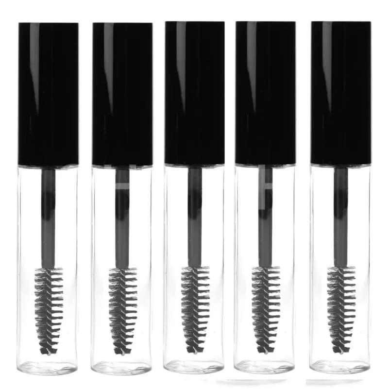 5 empty tubes for 10 ml mascara with eyelash applicator