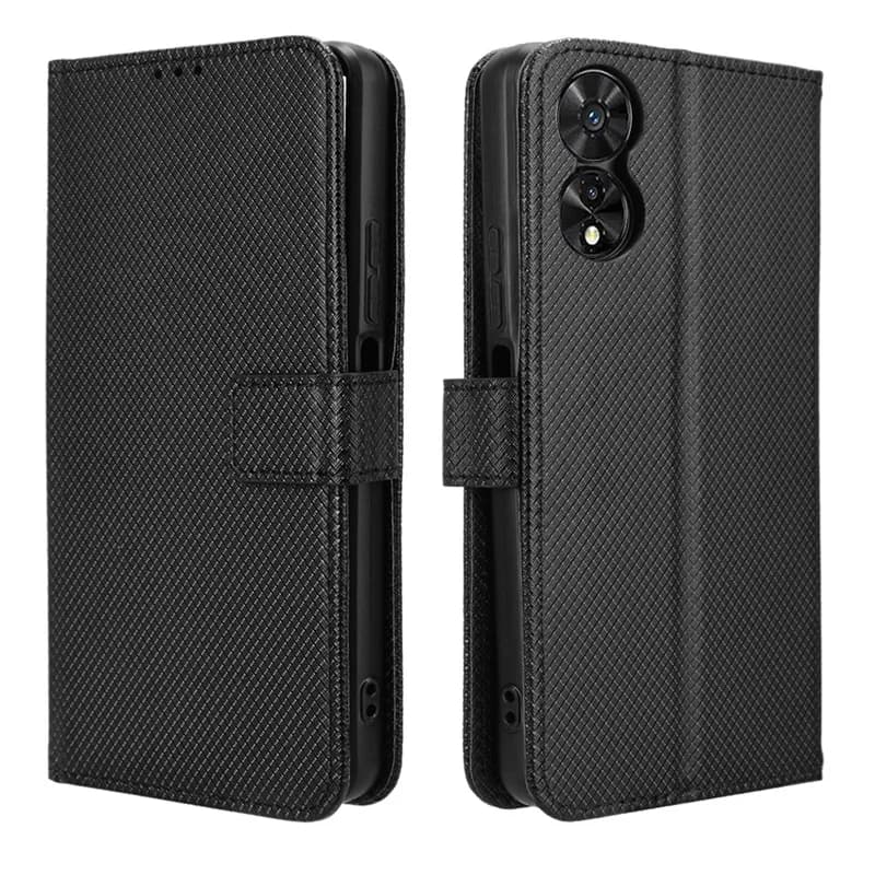 Per TCL 505 Cover di lusso Flip Diamond Pattern Pelle PU Portafoglio in pelle Custodia con cordino per TCL 505 Tcl505 Borse per telefono