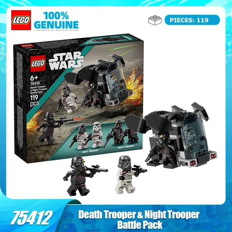 LEGO Building Blocks Star Wars 75412 Death Soldier e Night Soldier Giocattolo per bambini, regalo di compleanno