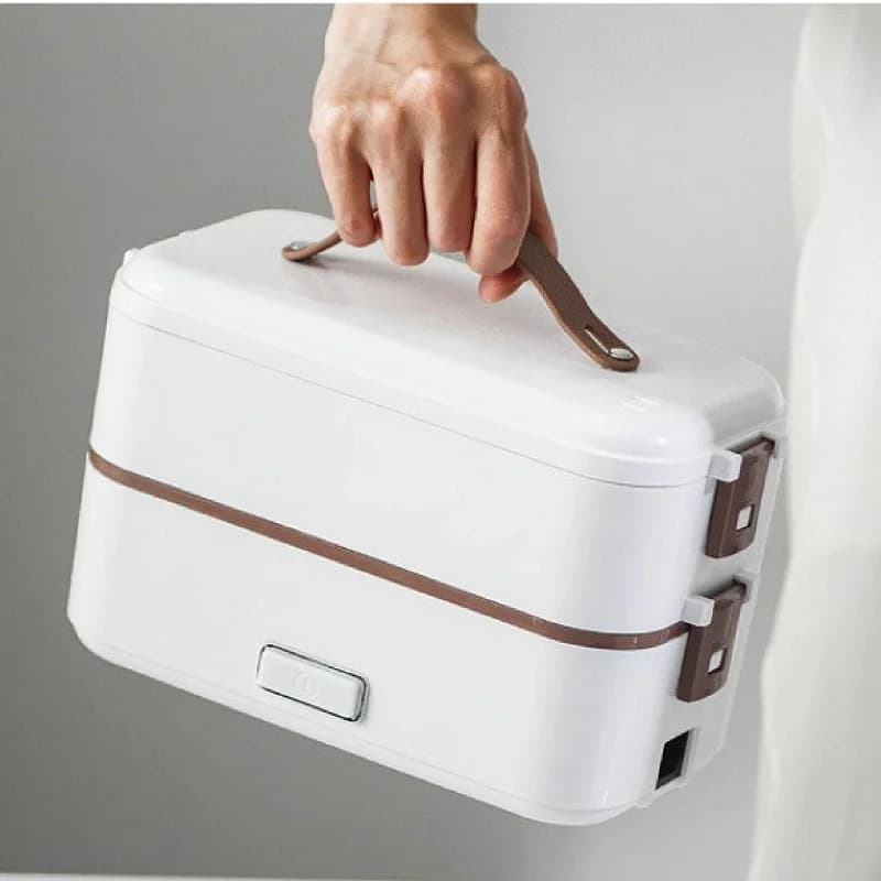 110 V/220 V Elettrico Lunch Box Ufficio In Acciaio Inox 304 Riscaldamento Rapido Bento Box Portatile Veloce Scaldavivande Riscaldamento pentola 1.2L
