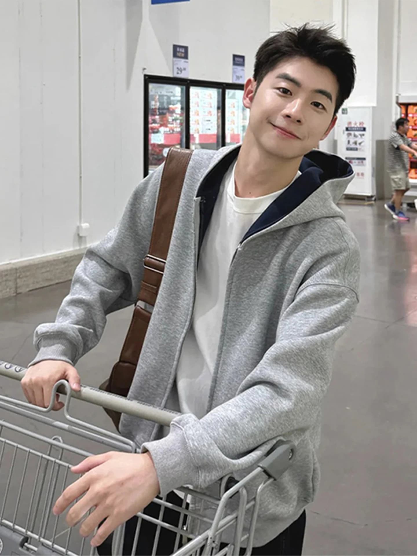 American Color Blo Zipper Open Cardigan Hoodie Men's Loose Casual Jaet Heavyweight Lazy Leisure Outerwear