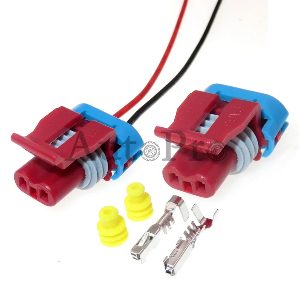 1 set presa elettrovalvola serbatoio in carbonio per auto con montaggio CA a 2 fori con cavi 12052643 Connettore cavo impermeabile automatico per Nissan
