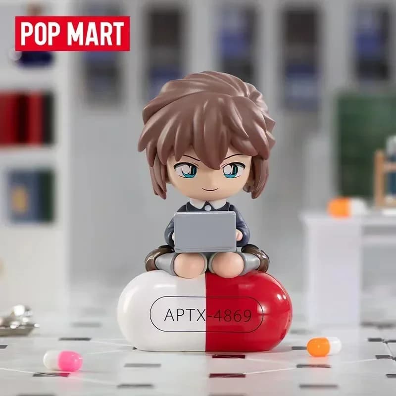 POP MART Famous Detective Conan Classic Character Series Blind Box Mystery Box Toys Doll Anime Figure Desktop Ornaments Gift