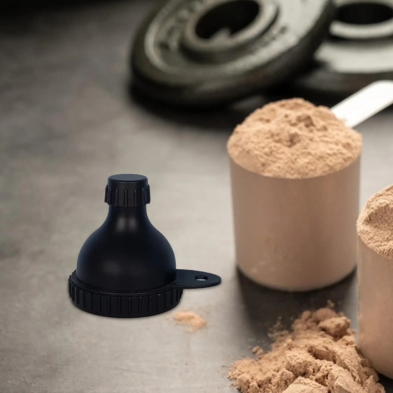 50ml Powder Protein Container, Antigoccia, with Refined Carpet, Medical Box, Funnel for Supplements and Mosque