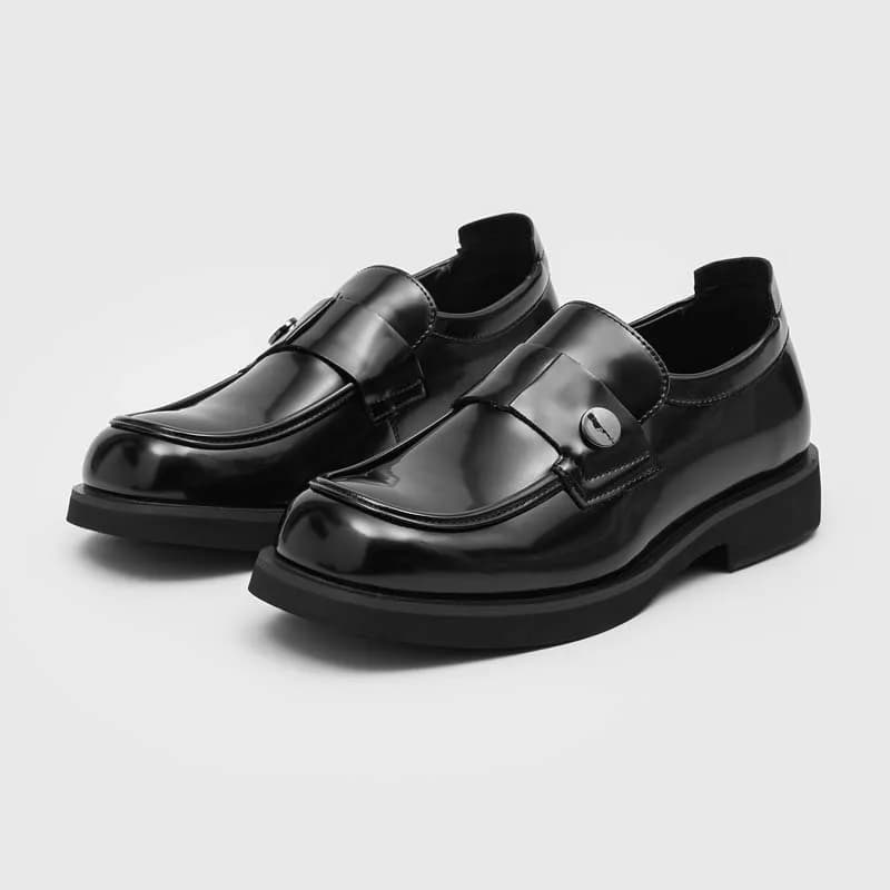 Nuove Scarpe Formali da Uomo con Punta Affusolata, Mocassini Monopezzo, Scarpe Derby in Pelle per Pendolari, Taglie 38-46