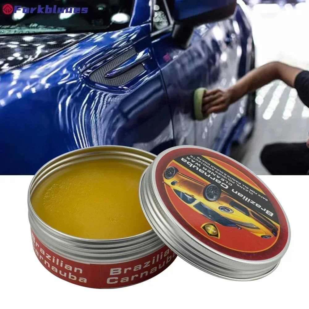 Cera per Auto in Pasta di Carnauba 150g, Cera Lucidante Brasiliana per la Cura della Vernice Auto, Lucidatura ad Alta Brillantezza, Rivestimento Super Idrofobico, Effetto Vetro
