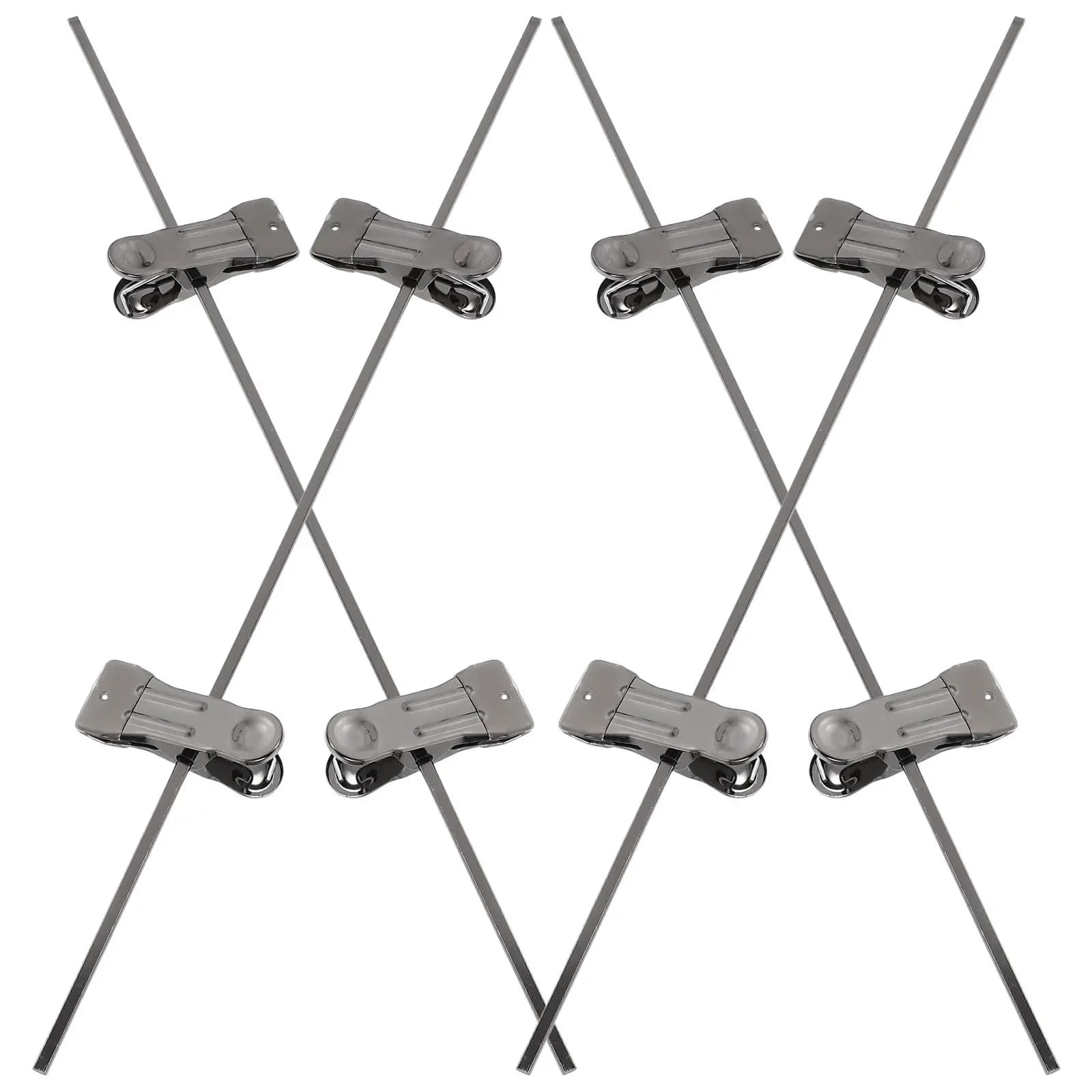 4 Pieces Clips Iron Clothes Resistant Space Saving for Pants and skirts, Armadio Organization