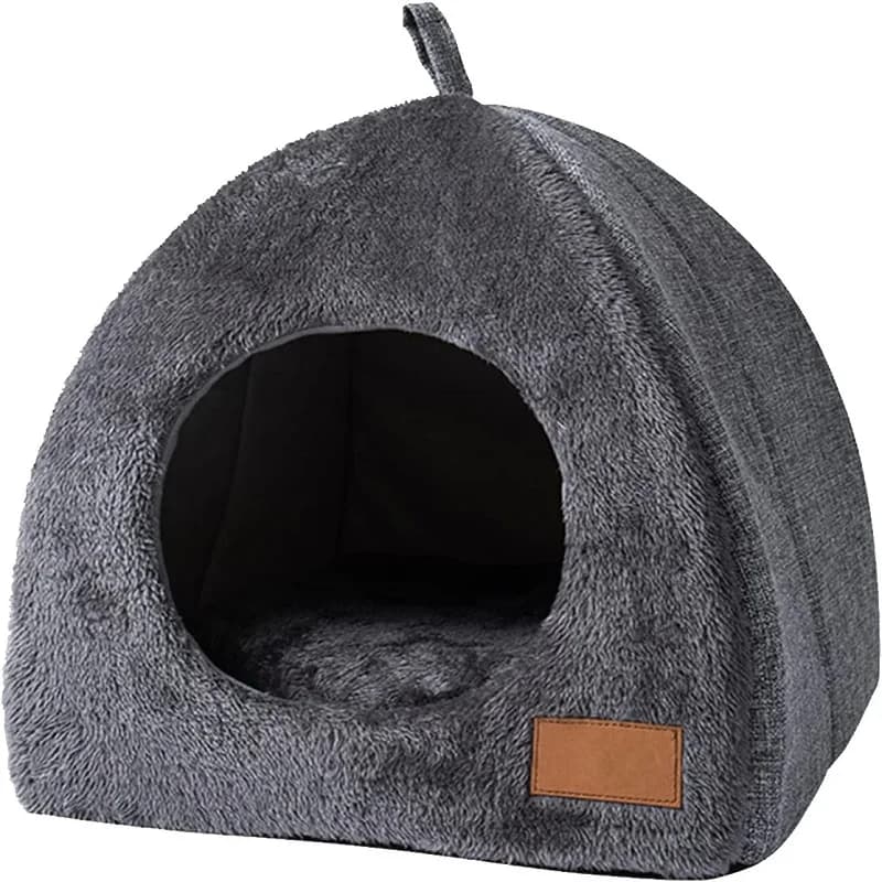 Nuovo nido per gatti caldo chiuso casa per gatti nido per animali triangolo carino addensato sonno profondo nido per cani forniture per animali tende per gatti chiuse letto