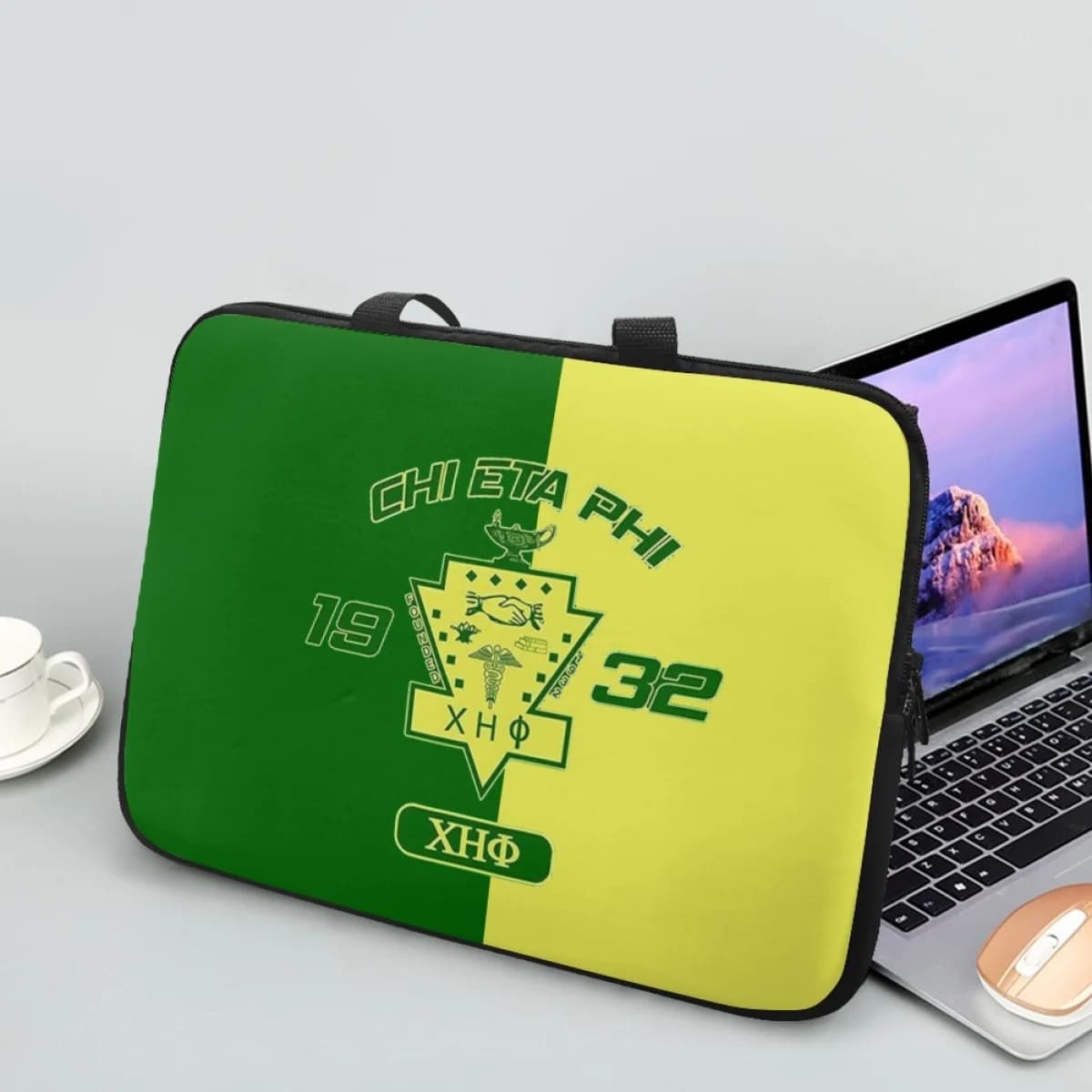 Borsa per Laptop donna 10 12 13 15 17 pollici borse Chi Eta Phi Sorority Design Computer Notebook custodia per valigetta borsa regalo nuovo