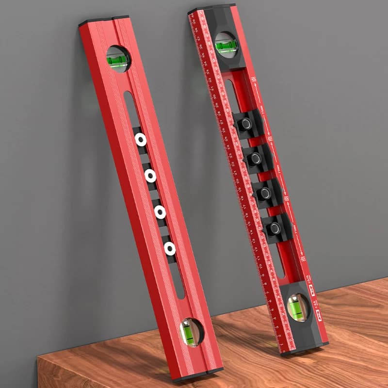 1Pc Picture Hanging Positioning Leveling Ruler, Wall Hanging Kit with Punching Positioning Measuring Ruler For Walls & Frames