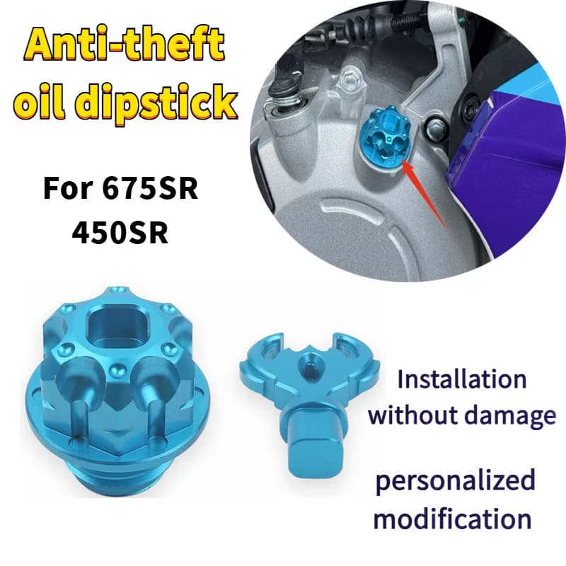 Moto Antifurto Tappo Olio Motore Spina di Copertura Per CFMOTO 675 675SR 675SR-R 450sr 450srs 675nk 450nk Astina di Livello Olio