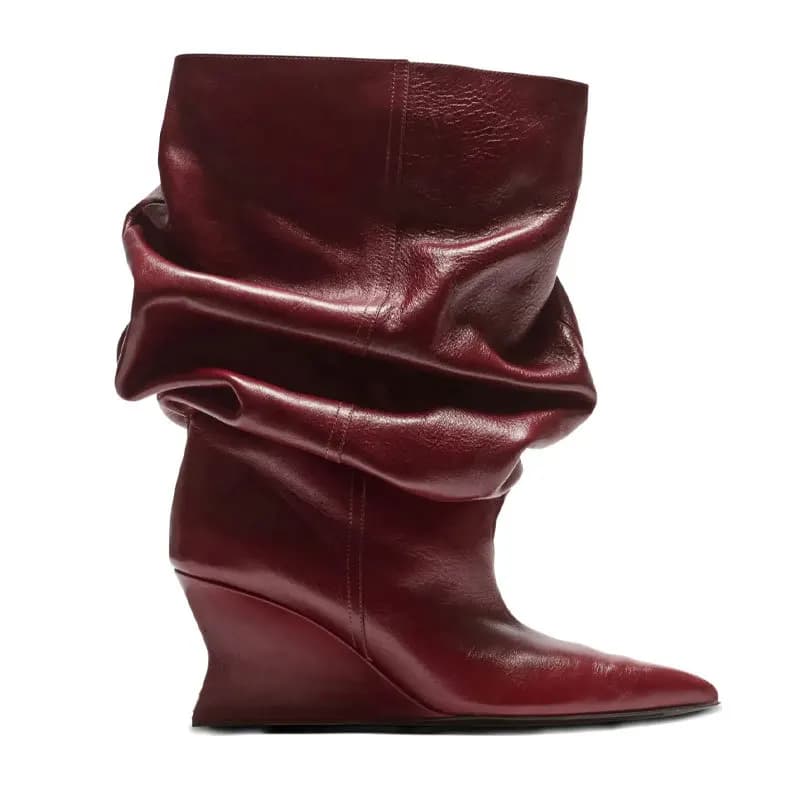 Stivaletti a spillo da donna in ecopelle con punta a punta e sottopiede morbido imbottito Design elegante ed elegante che lusinghiera