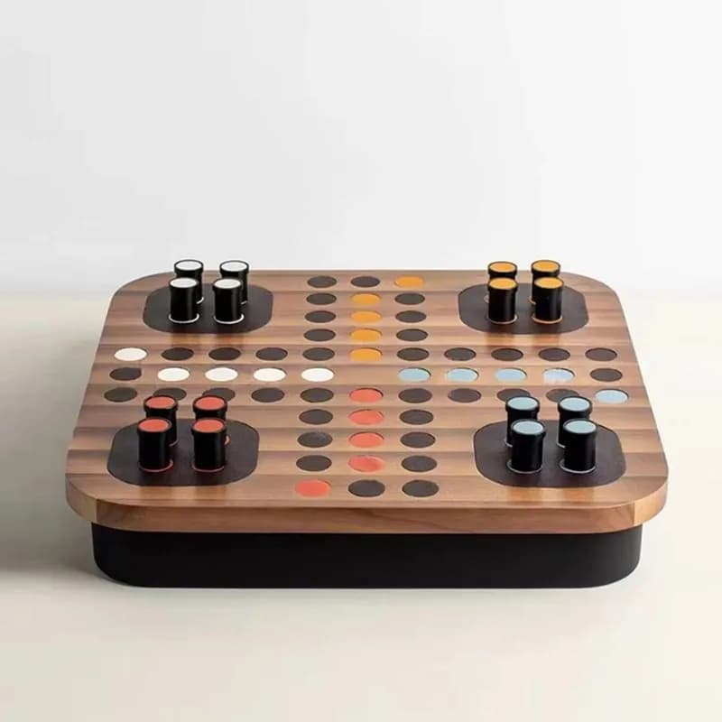 Modern Light Luxury Chess Board Game Set Decoration for Living Room, Study, Bedroom, Hotel, Sales Office, Model Room