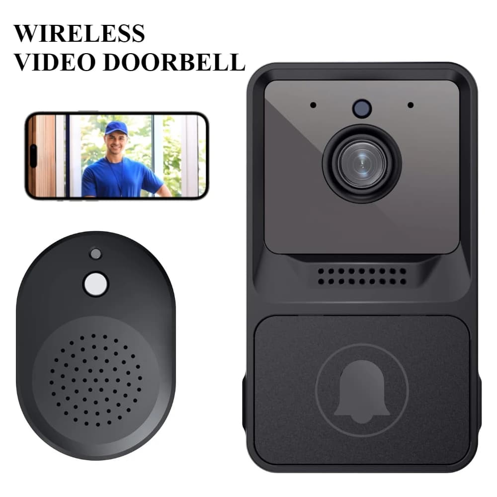Campanello senza fili Telecamera Wifi Citofono domestico Video HD Ingresso Telefono Anello Porta digitale Peepholes Visione notturna Campanello di sicurezza