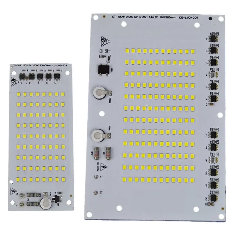 AC220V Chip LED SMD2835 Teste LED 50W 100W Proiettore esterno per riflettore Faretto Lampione stradale Lampada da parete Illuminazione da giardino