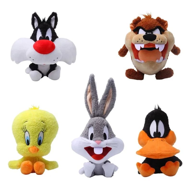 Nuovi Peluche Looney Tunes da 20cm: Bugs Bunny, Tweety, Cyclone, Daffy - Giocattoli Cartoon Imbottiti, Regali di Compleanno