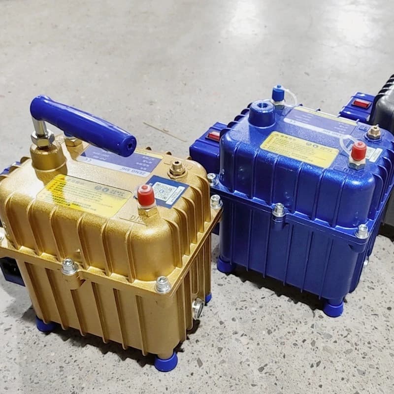 Nuova Pompa per Aria Condizionata Auto 220V, Pompa a Vuoto Bivalente con Guscio in Alluminio, Strumento di Riparazione per Condizionatori d'Aria Pressurizzati