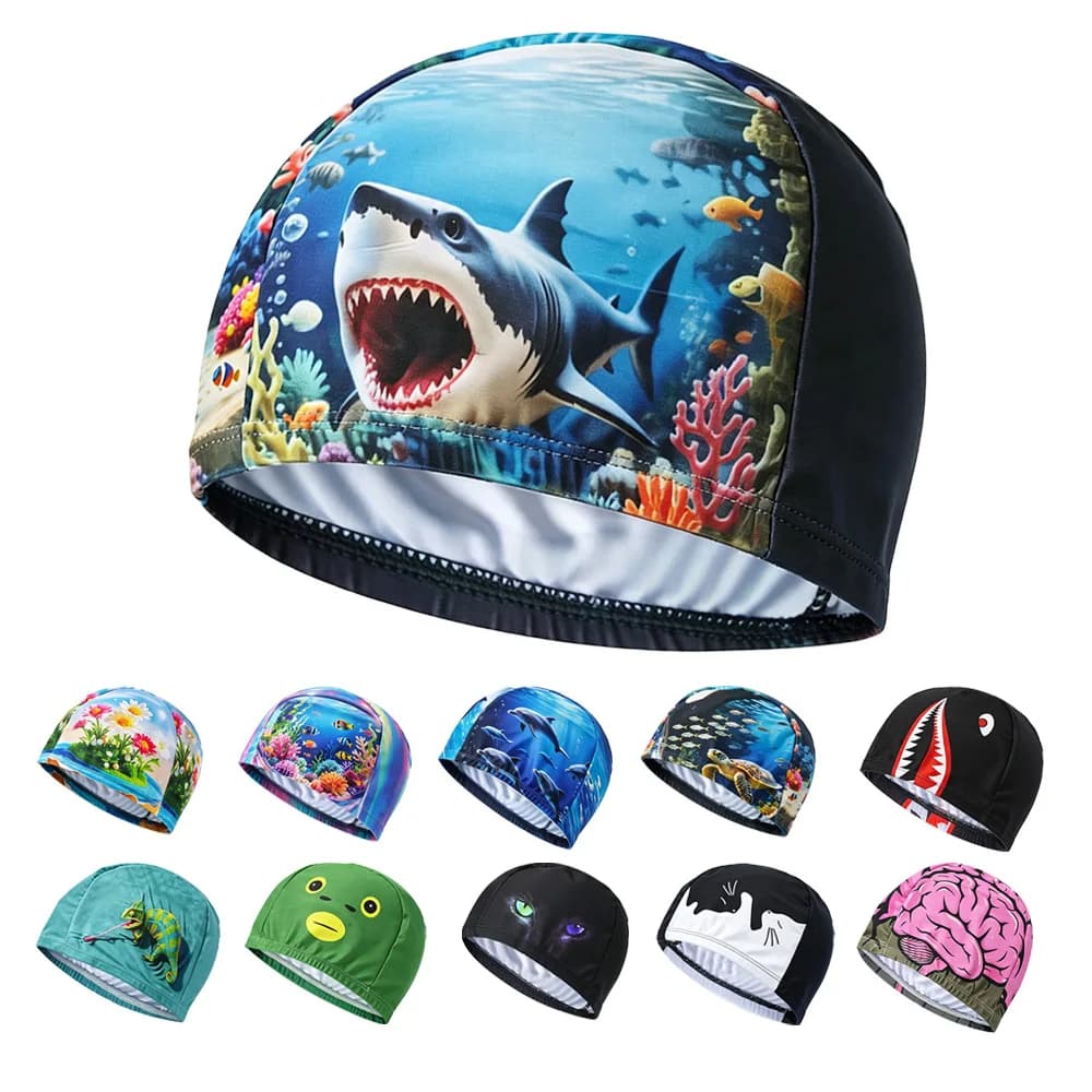 Water‑Resistant Adult Swim Cap Lightweight No‑Pressure For Daily Swimming Underwater Exercise Spa Vacation Trip