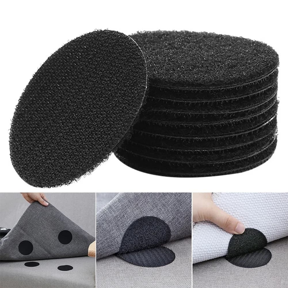 10 paia Anti Curling Carpet Tape tappeto pinza Velcro fissare il divano del tappeto e le lenzuola in posizione e mantenere gli angoli piatti 6cm