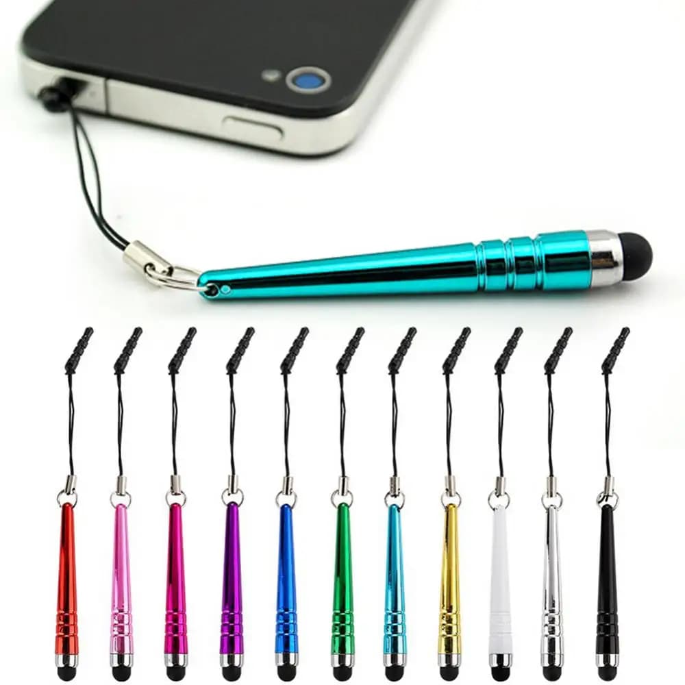 Mini stilo da scrittura con penna touch capacitiva antipolvere da 5/10 pezzi per telefoni tablet