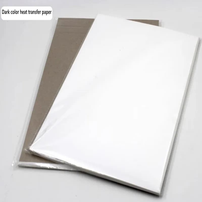 Carta per trasferimento a caldo a sublimazione laser di colore scuro per stampa su penne e magliette, formato A4, 100 pezzi/confezione