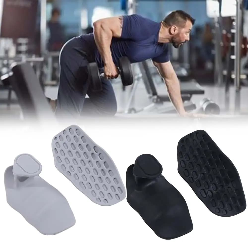 1 pair of ergonomic handles for weight lifting anti-slip elastic gym gloves for anti-friction training thicken silicone grips for tractions