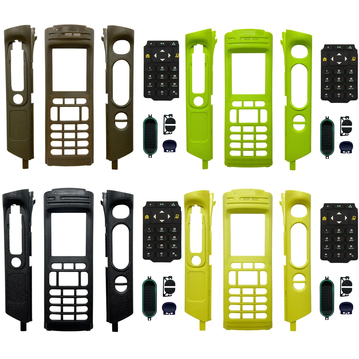 Multicolor Walkie Talkie Replacement Full-Keypad Housing Case With Keypad For APX7000 M3 Two Way Radio Green