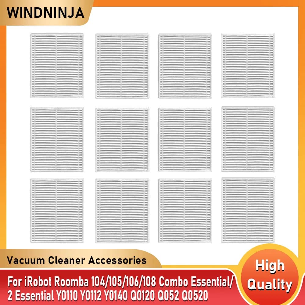 Accessori Filtro Hepa per Robot Aspirapolvere iRobot Roomba 104/105/106/108 Combo Essential/ 2 Essential Y0110 Y0112 Y0140 Q052 Q0120